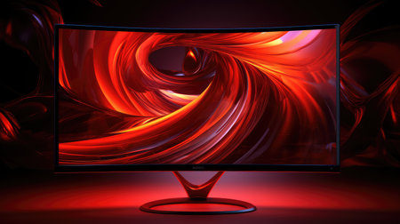 immersive computer redの素材