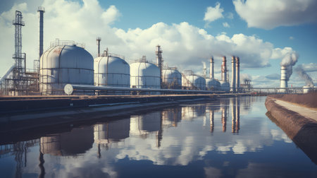 tanks fossil fuel plantの素材