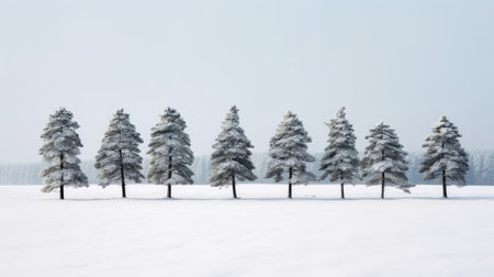 s pine tree on whiteの素材