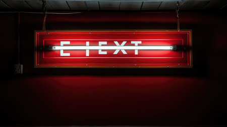 safety red exit signの素材