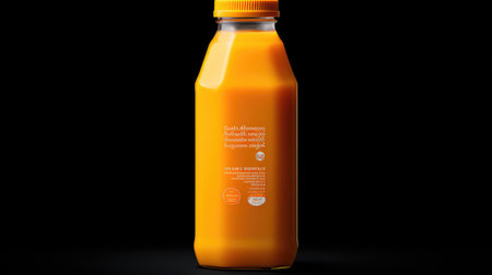 liquid orange juice bottleの素材