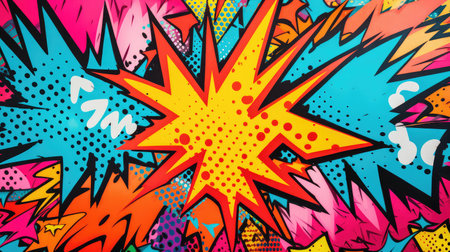 closeup pop art textureの素材