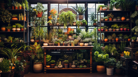 greenery plants storeの素材