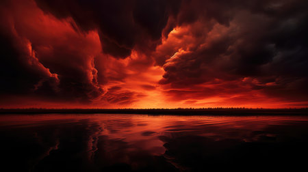 hues red black backgroundの素材