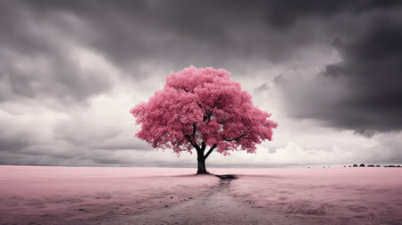 moody pink and black bannerの素材