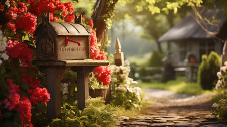 quaint red mailboxの素材