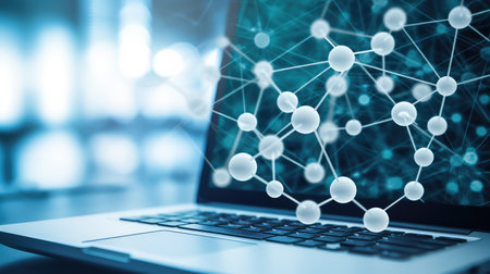 innovation science backgrounds whiteの素材