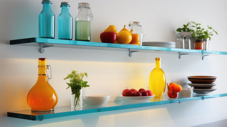 acrylic kitchen shelvesの素材