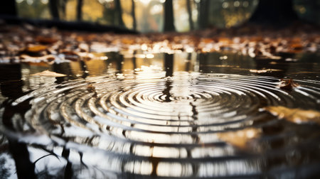 distortion ripple in waterの素材