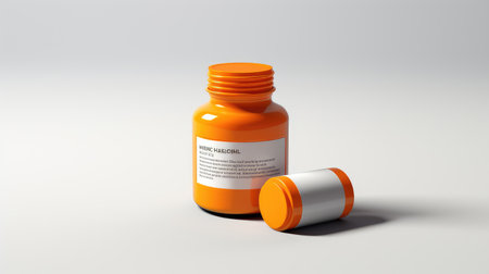 label pill bottle renderの素材