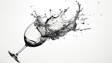movement black and white drawing wineの素材