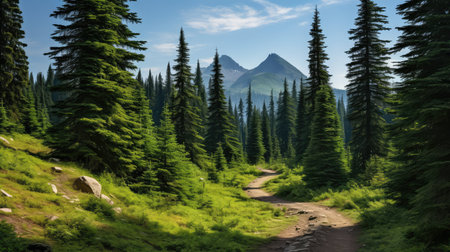 conifer spruce treeの素材