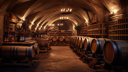 cellar beer and wine backgroundの素材
