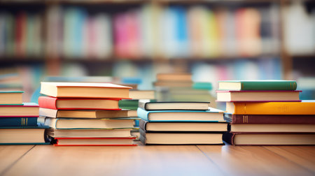 colorful table top blurの素材