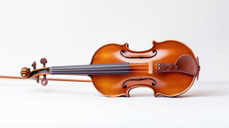 strings violin on whiteの素材