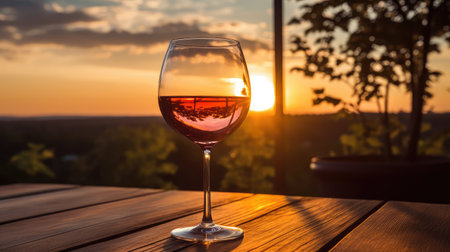 table wine glass outsideの素材