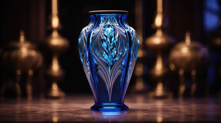 shape art deco blueの素材