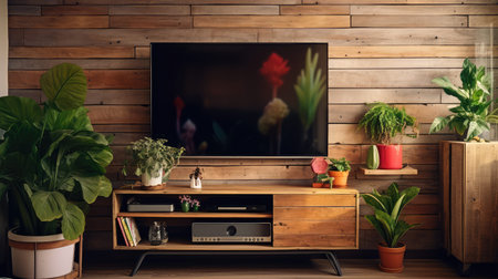 rustic tv wallの素材