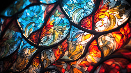 intricate stain glass textureの素材
