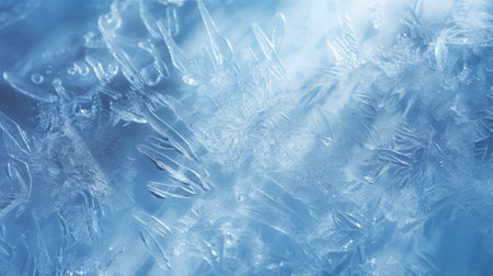 serene blue icy backgroundの素材