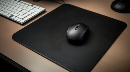 pad black on computerの素材