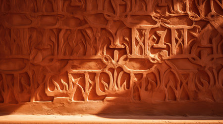 intricate terracotta textureの素材