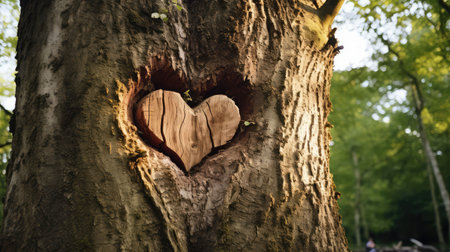 love tree with heartsの素材