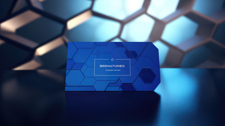 scheme blue business card designの素材