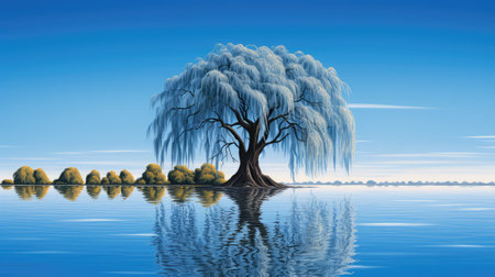 lake water treeの素材