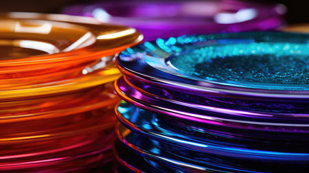 colorful shiny plastic textureの素材