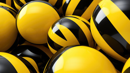 sharp yellow and black balloonsの素材