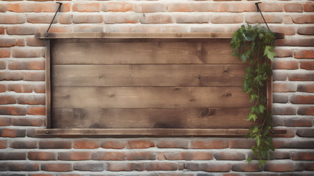 brick wood bannerの素材