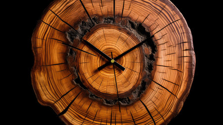 natural tree trunk sliceの素材