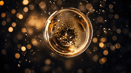 champagne top view wine glassの素材