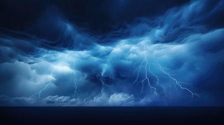 tension blue cloud backgroundの素材