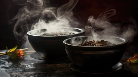 soup black bowlsの素材