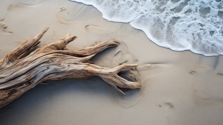 shore beach wood backgroundの素材