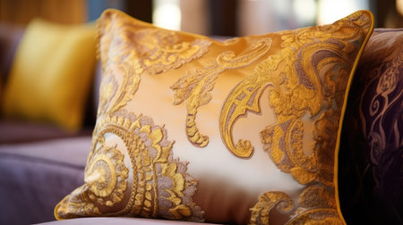 fabric silk goldの素材