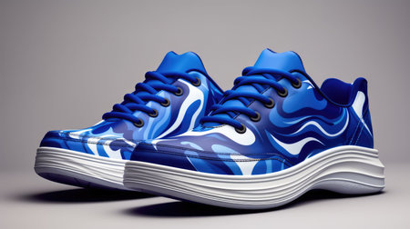 catching blue camouflageの素材