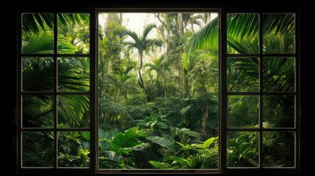 forest window treesの素材
