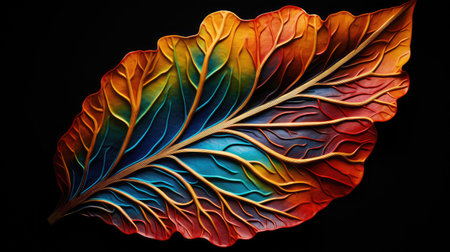 vibrant flourish leavesの素材