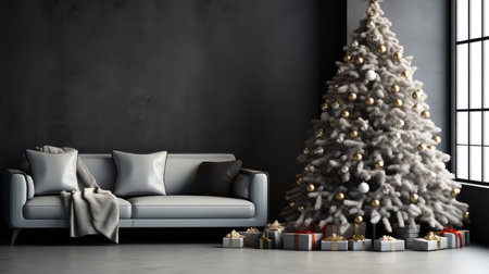 modern christmas tree floorの素材