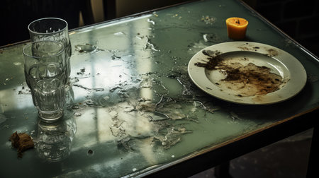 spills dirty glassの素材