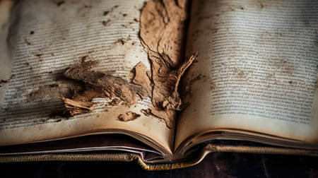 pages flat open bookの素材