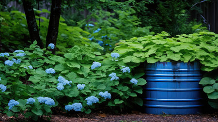 foliage barrel blueの素材