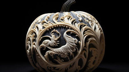 o black and white pumpkinsの素材