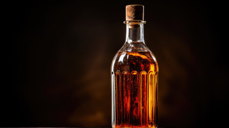 cork brown glass bottleの素材