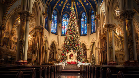 sanctuary christmas tree jesusの素材