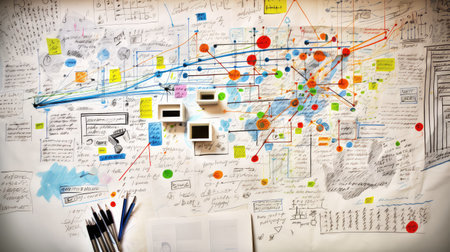 sketches data background whiteの素材