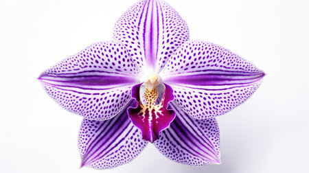 exotic flower isolated on whiteの素材